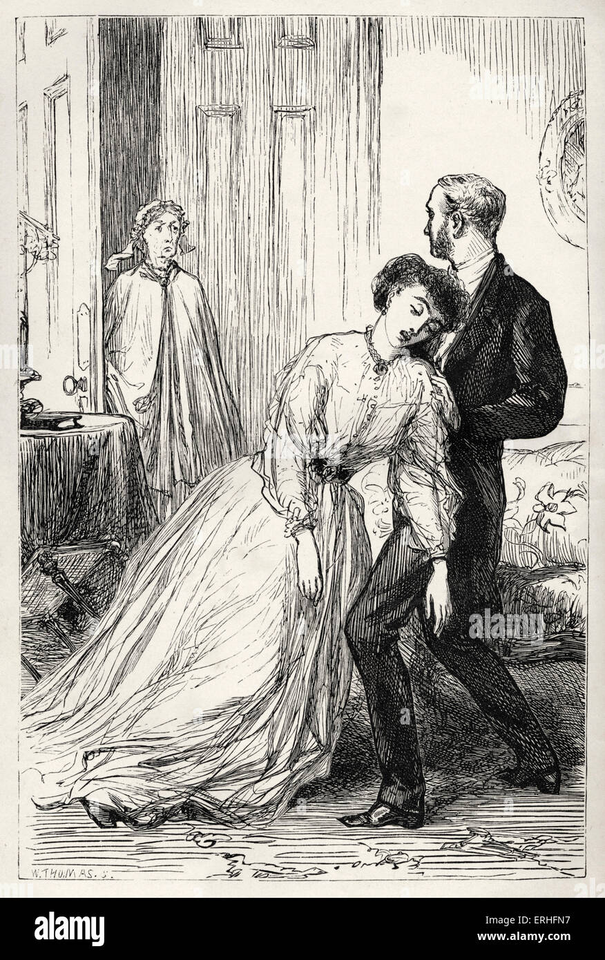 Anthony Trollope, The Last Chronicle of Barset - Illustration captioned 'What is it that I behold?' from original 1867 edition. Stock Photo