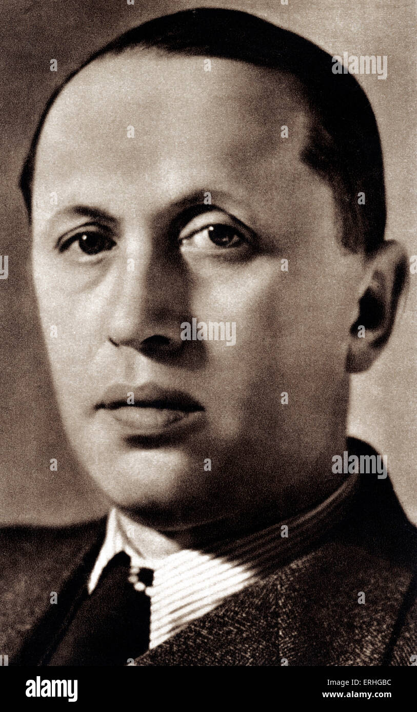 Karel Capek - portrait of the Czech writer. 9 January 1890 - 26 December  1938. Introduced and made popular the word 'robot' in Stock Photo - Alamy