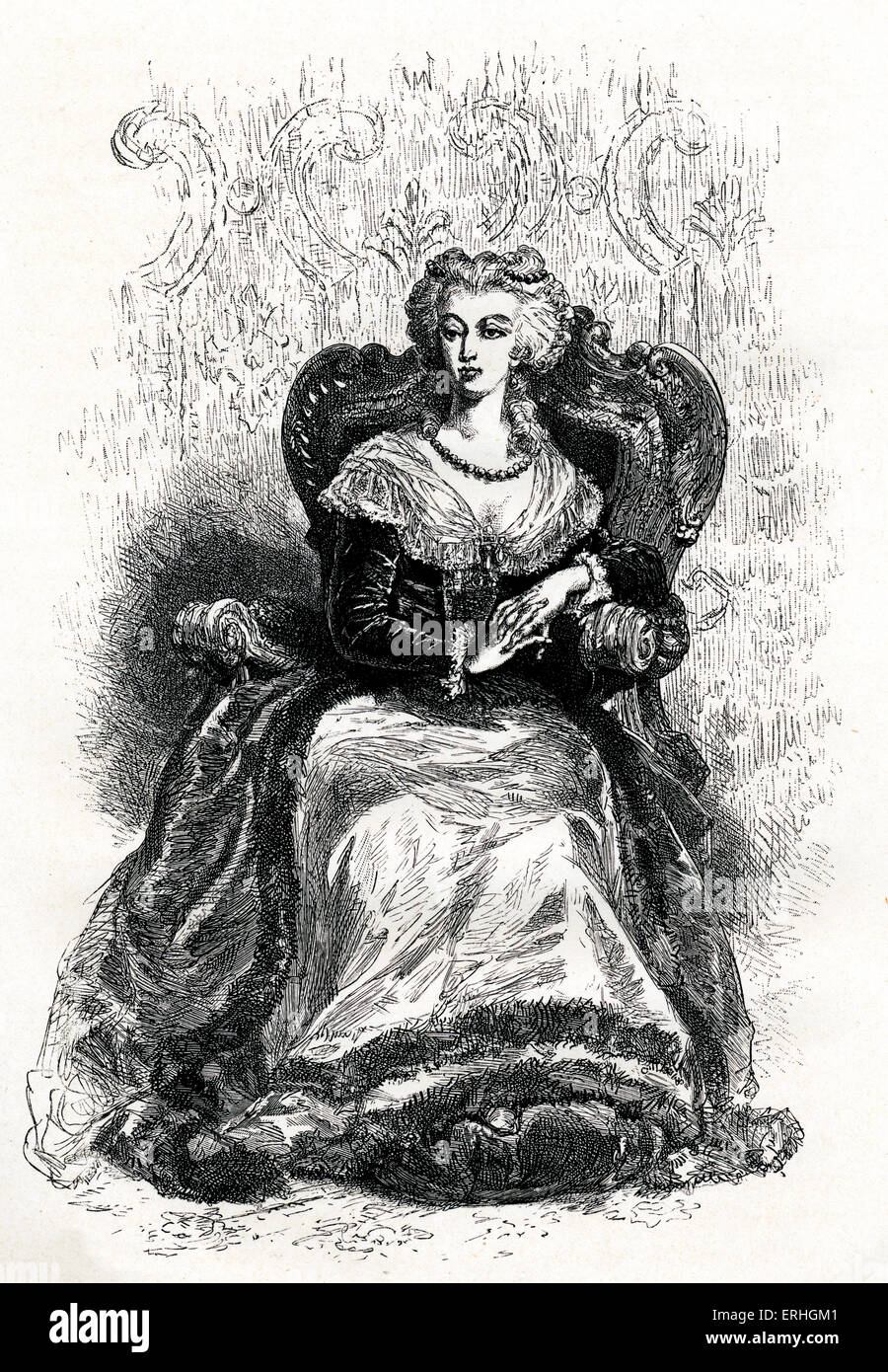 Marie portrait of the French Queen. 2 November 1755 16 October 1793. Guillotined