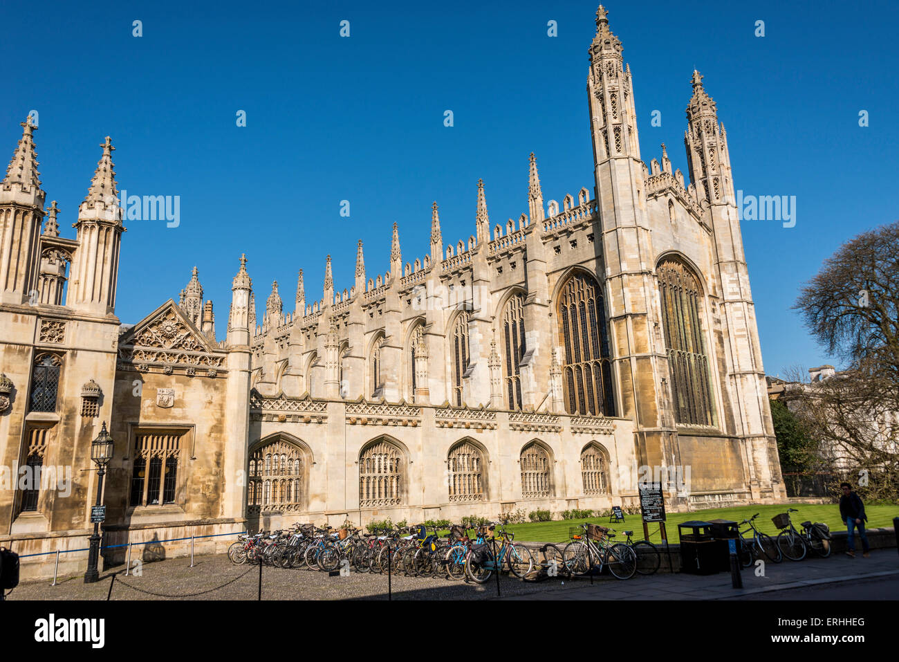 King's College of Cambridge University in the UK Stock Photo