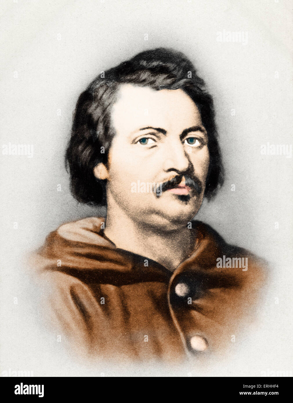Honoré de Balzac, portrait. rench novelist and playwright. 20 May 1799 - 18 August 1850. Stock Photo
