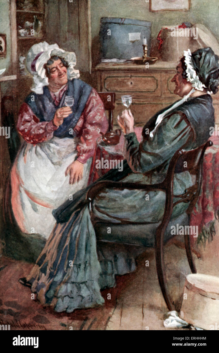 Charles Dickens 's 'Martin Chuzzlewit' : portrait of Sairey Gamp and ...