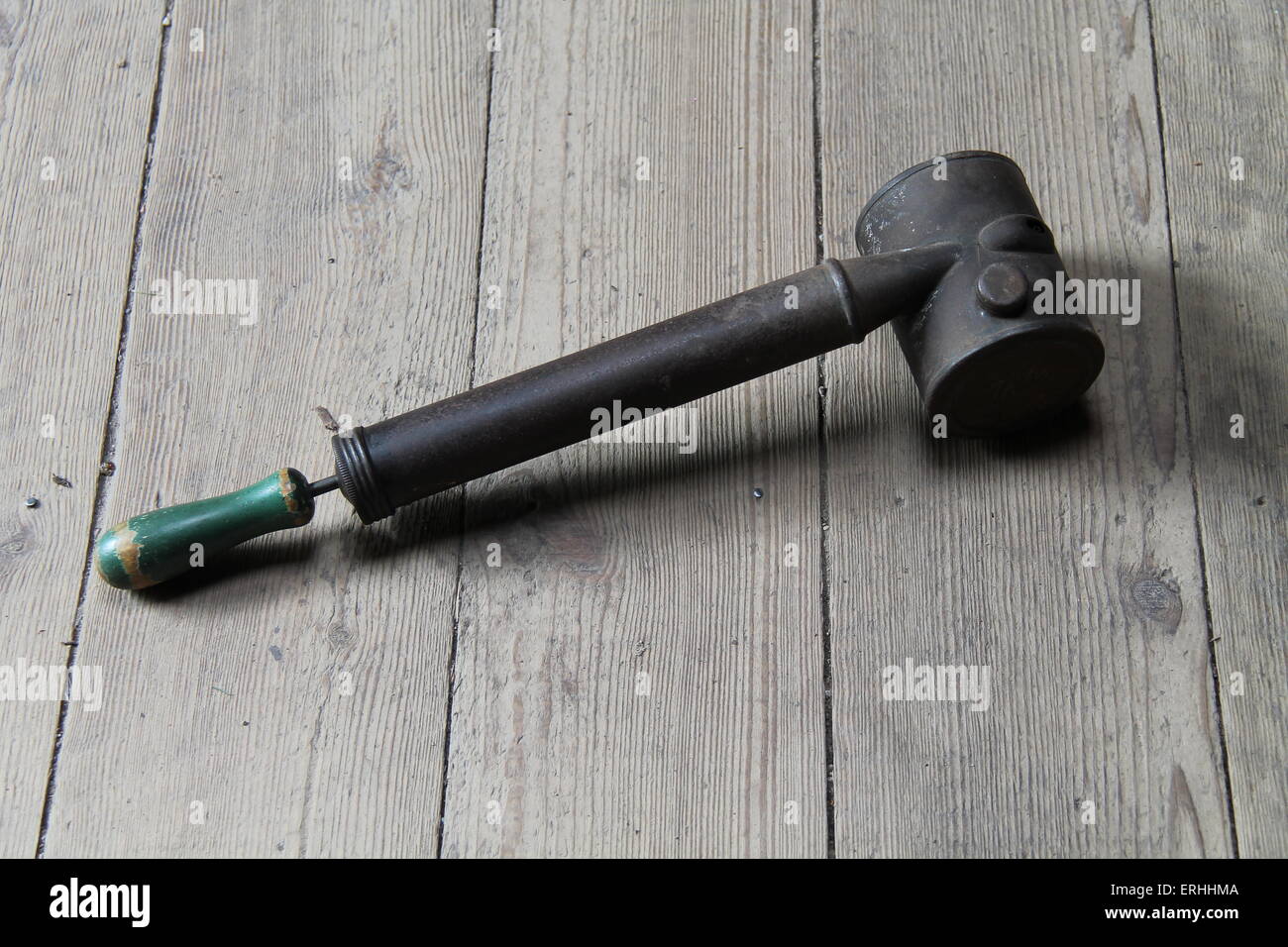 A Hand Held Vintage Pump Action Plant Spray. Stock Photo