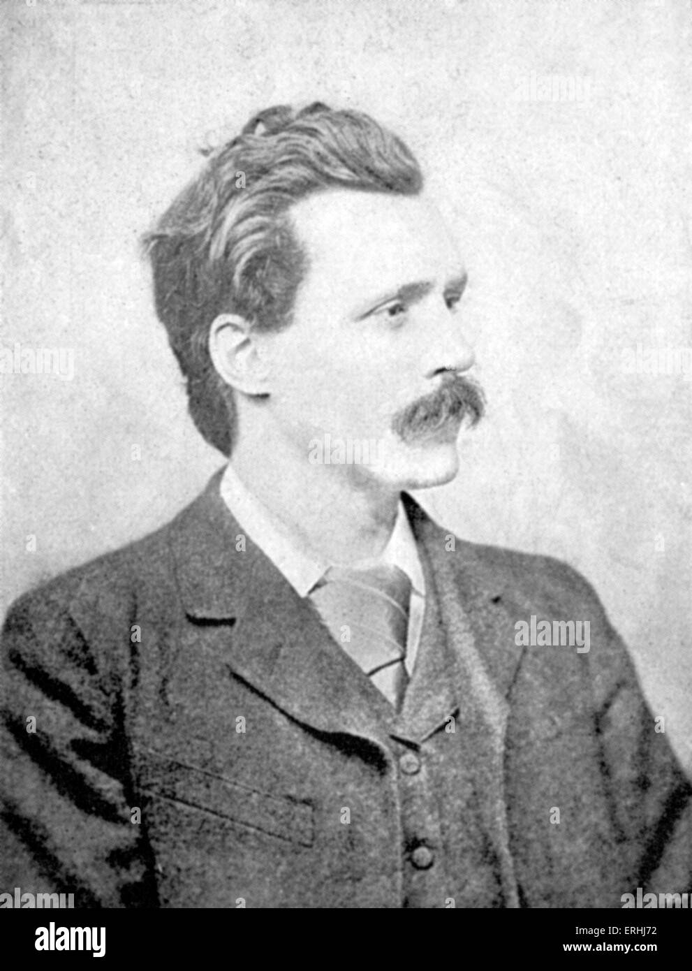 George Gissing - portrait of the English novelist. 22 November 1857 - 28 December 1903. Stock Photo