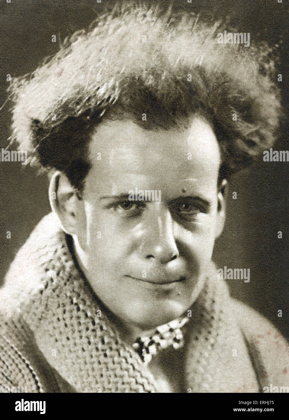 Sergei Eisenstein - portrait of the Russian film director. 23 January 1898 - 11 February 1948. Stock Photo