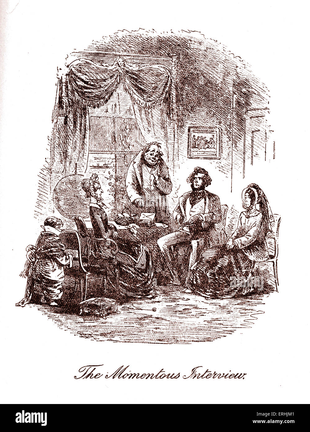 David Copperfield by Charles Dickens. Illustration by Phiz (Hablot