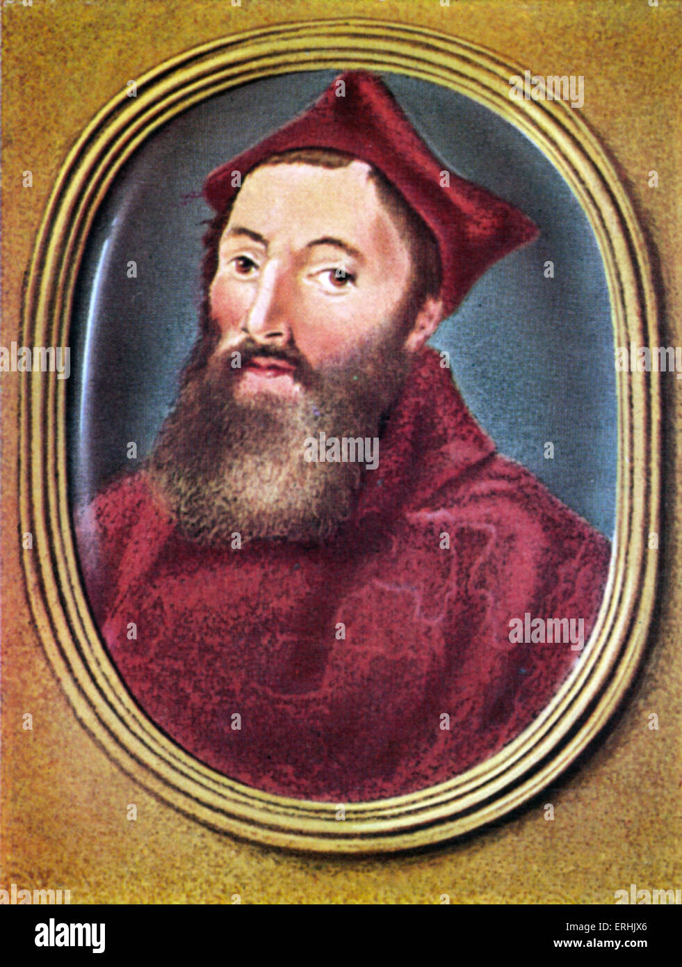 Marino Grimani. Portrait of the Patriarch of Aquileia. Stock Photo