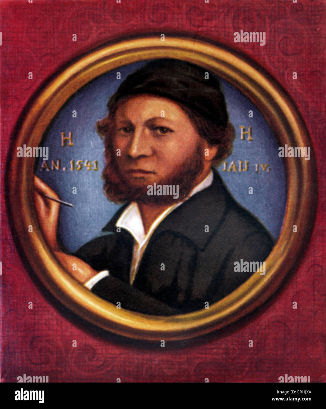 Hans Holbein the Younger. Portrait of the German artist. c. 14971543