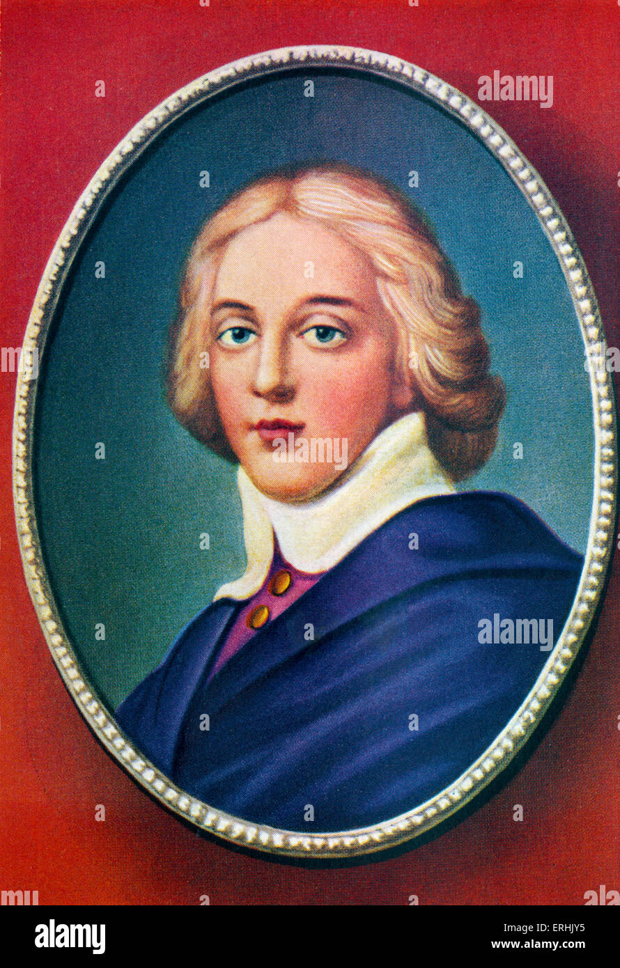 Gustav II Adolf. Portrait of the King of Sweden as a youth. Also known as Gustaf Adolf den store or Gustavus II Adolphus. 9 Stock Photo