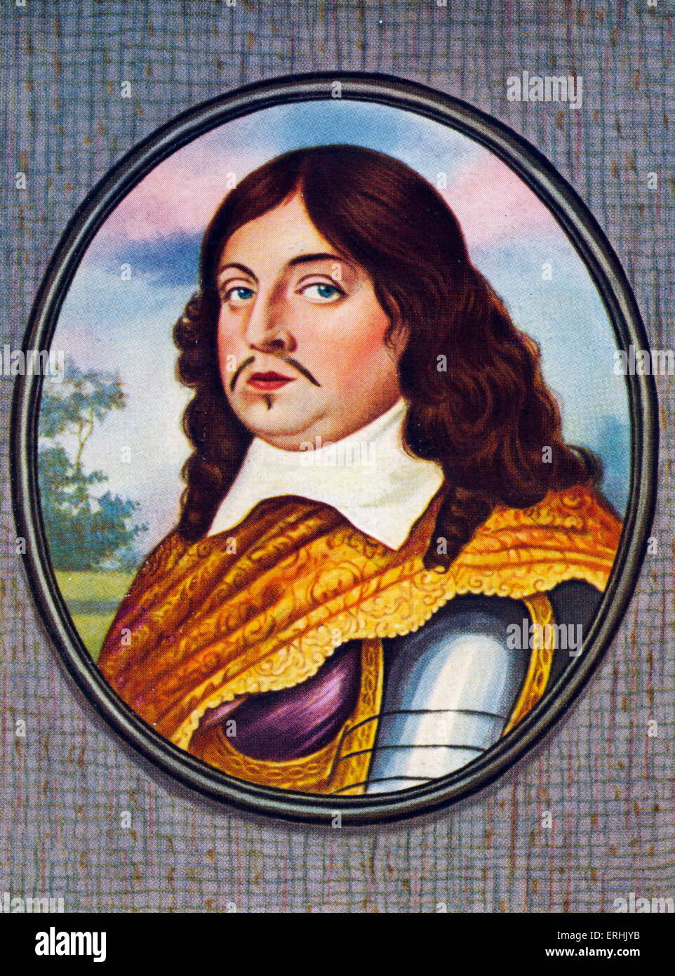 Charles X Gustav (Karl X Gustav). Portrait of the King of Sweden. 8 November  1622 – 13 February  1660 Stock Photo