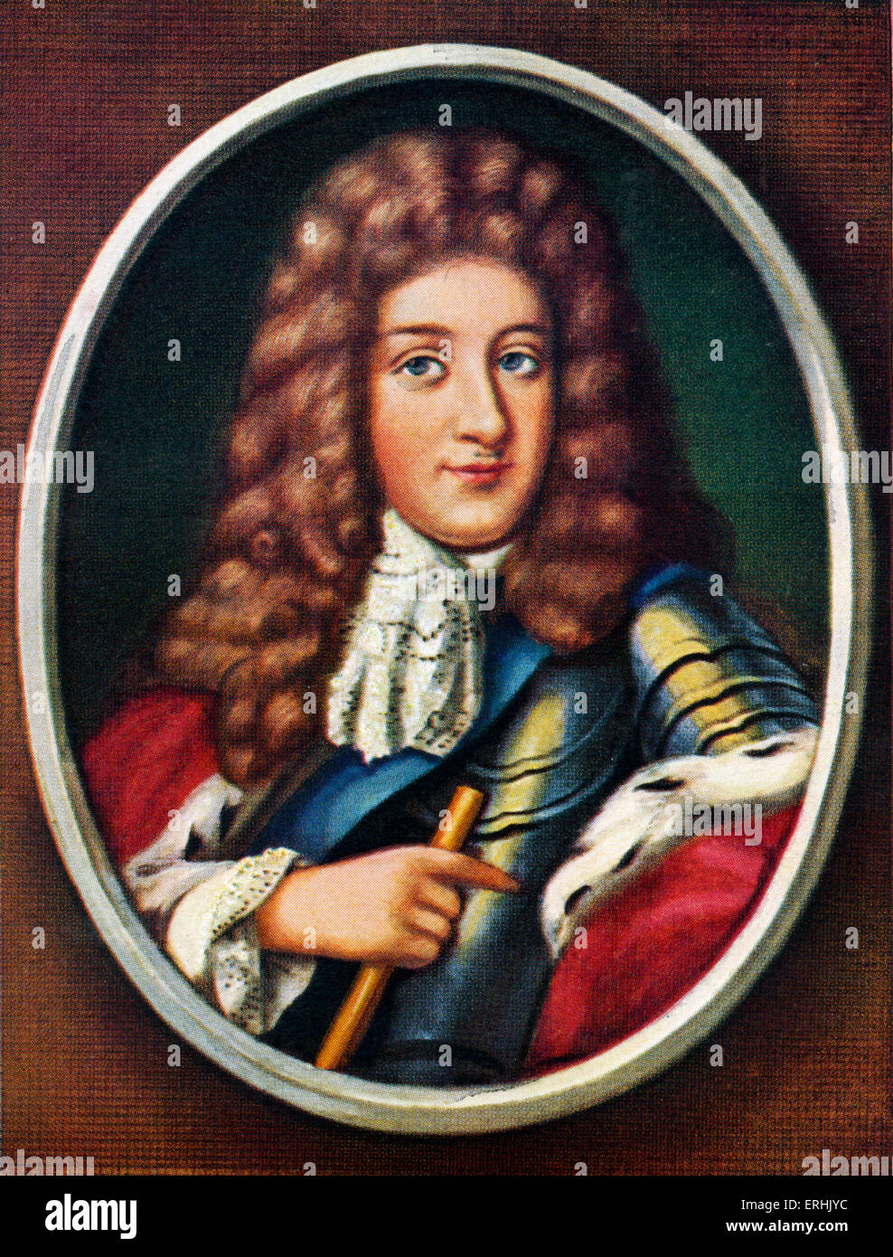 Frederick I King of Prussia. Also known as as Frederick III (Friedrich III), Elector of Brandenburg.. After a miniature by Stock Photo