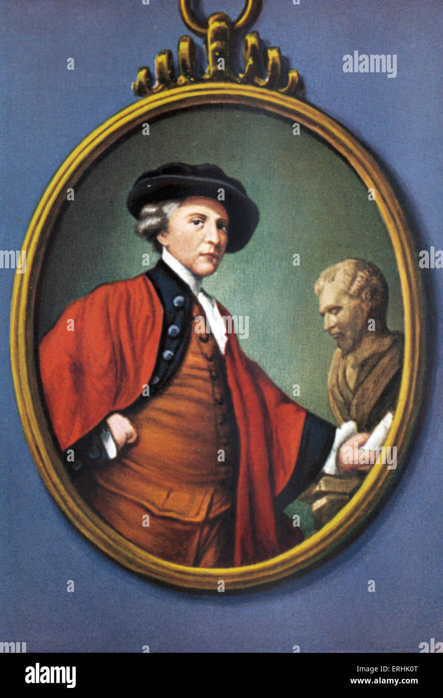 Sir Joshua Reynolds. Portrait of the English painter. One of the ...