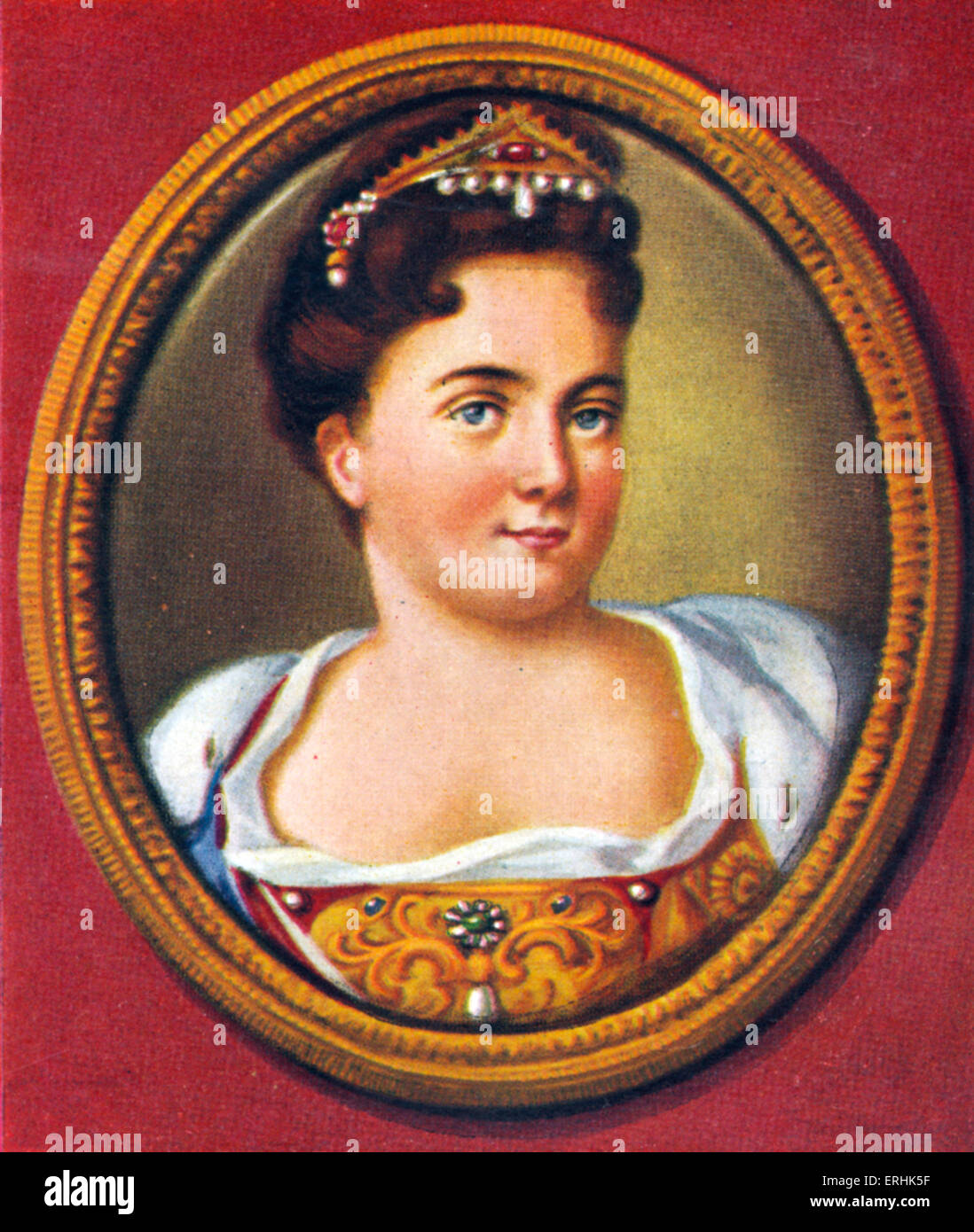 Catherine I. Portrait of the Empress of Russia, second wife of Peter I ...