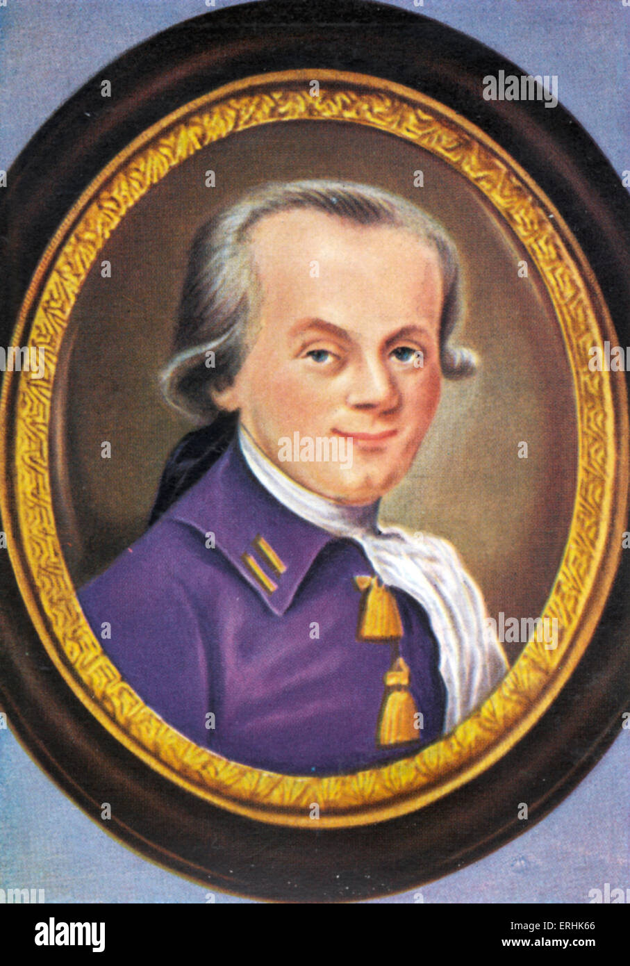 Maximilien Marie Isidore de Robespierre. Portrait. One of the leaders