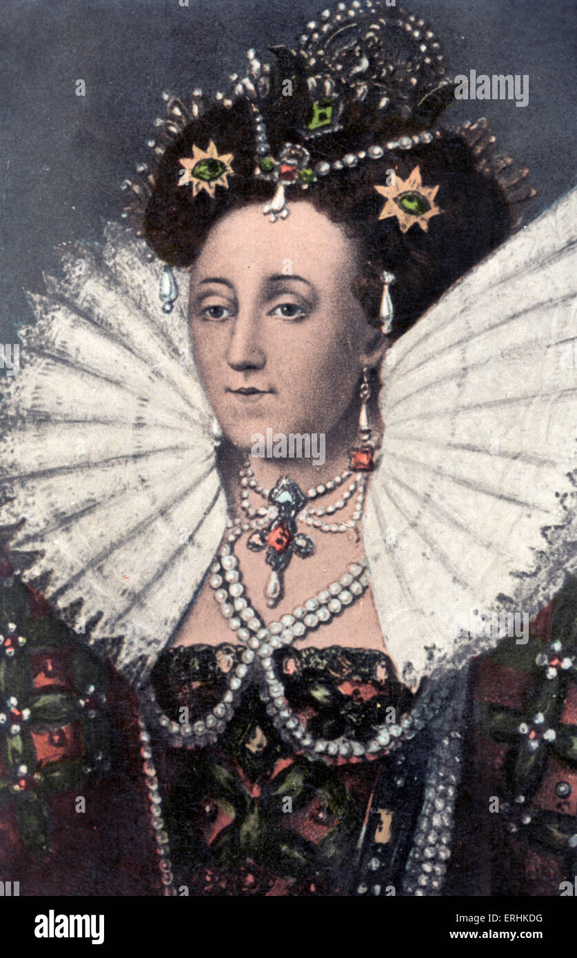 Queen Elizabeth I  - Portrait of the Queen of England 1533 -1603 Stock Photo
