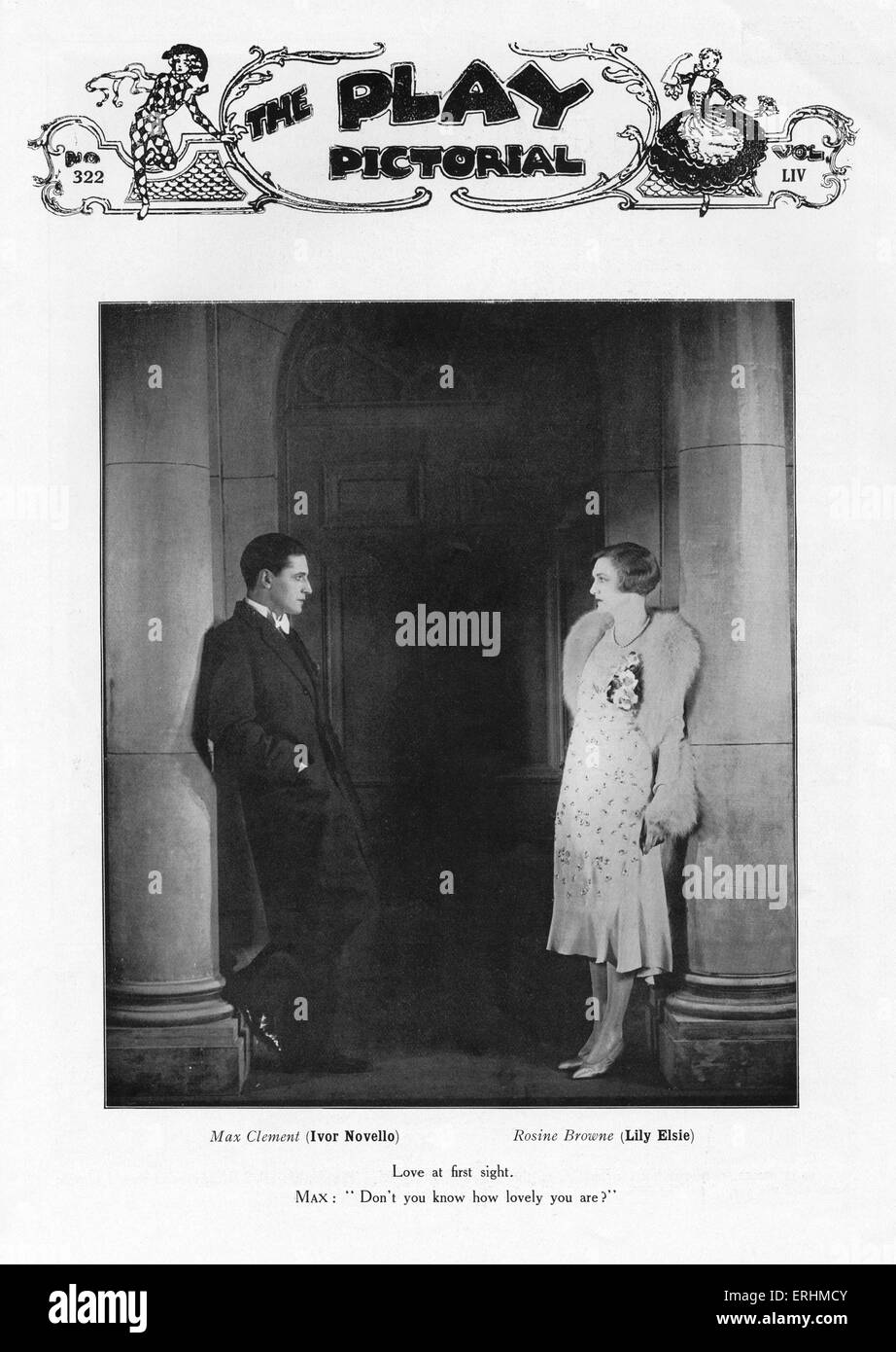 Ivor Novello and Lily Elsie - s Max Clement and Rosine Brown in the play ' The Truth Game '. Performed at the Globe Theatre, Stock Photo