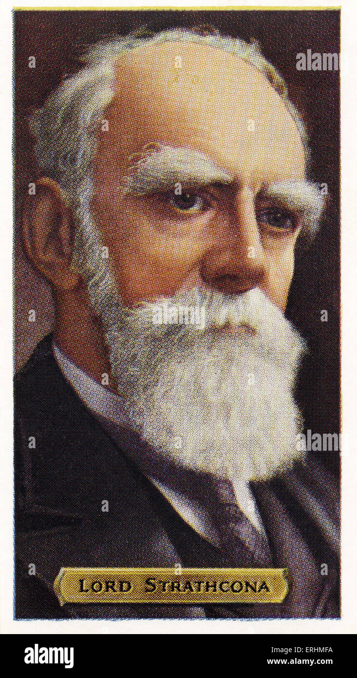 Donald Alexander Smith, 1st Baron Strathcona -  Scottish-born Canadian politician. DAS: August 6, 1820–January 21, 1914. Stock Photo
