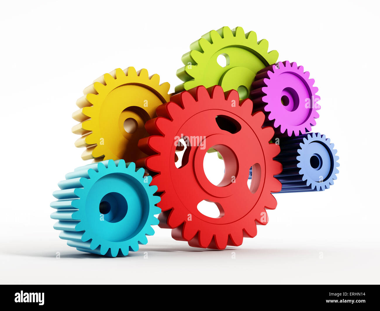 Gears in motion Stock Photo Alamy