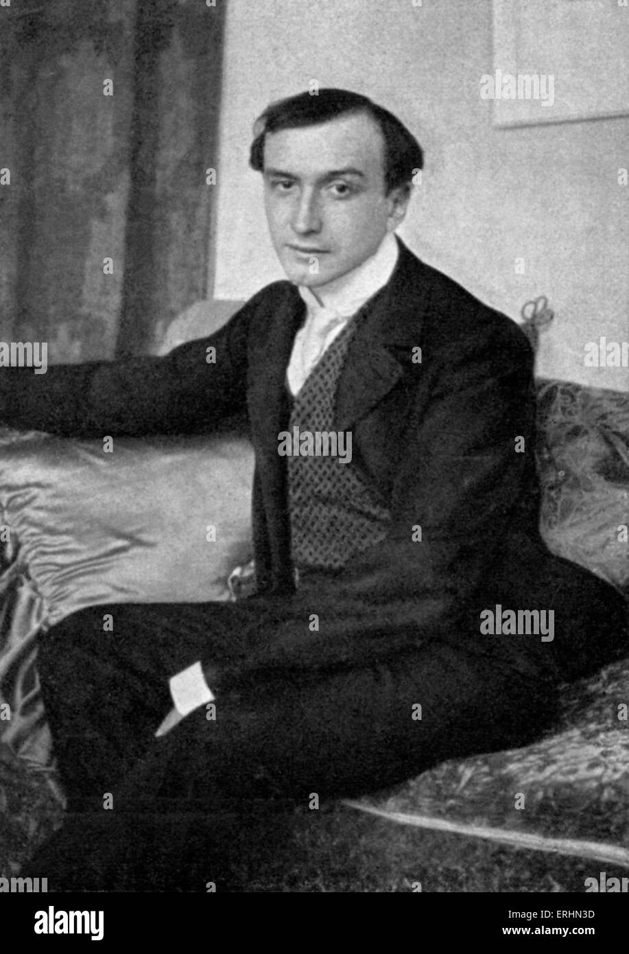 Henry Bataille - French author.   HB: 1872-1922 Stock Photo