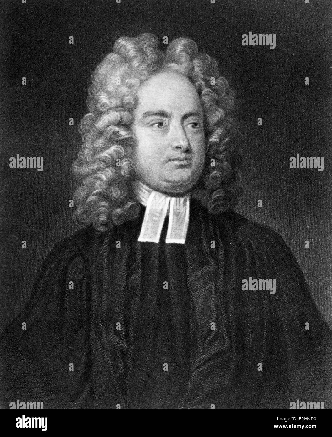 Jonathan Swift - Anglo Irish clergyman, Dean of St. Patrick's, Dublin, satirist and essayist: 30 November 1667 – 19 October Stock Photo