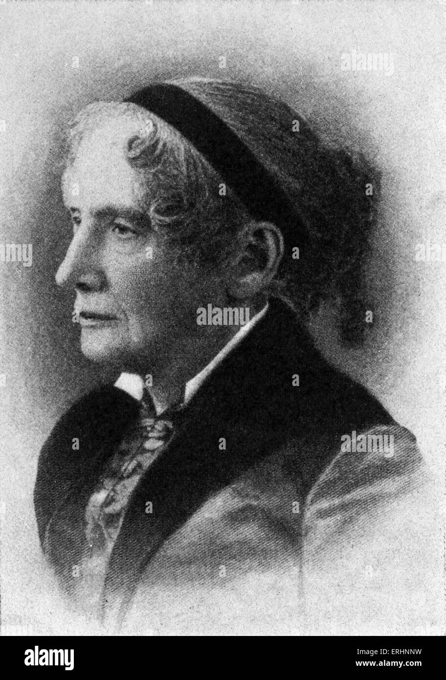 Harriet Beecher Stowe - American author: 14 June 1811 – 1 July 1896. Stock Photo