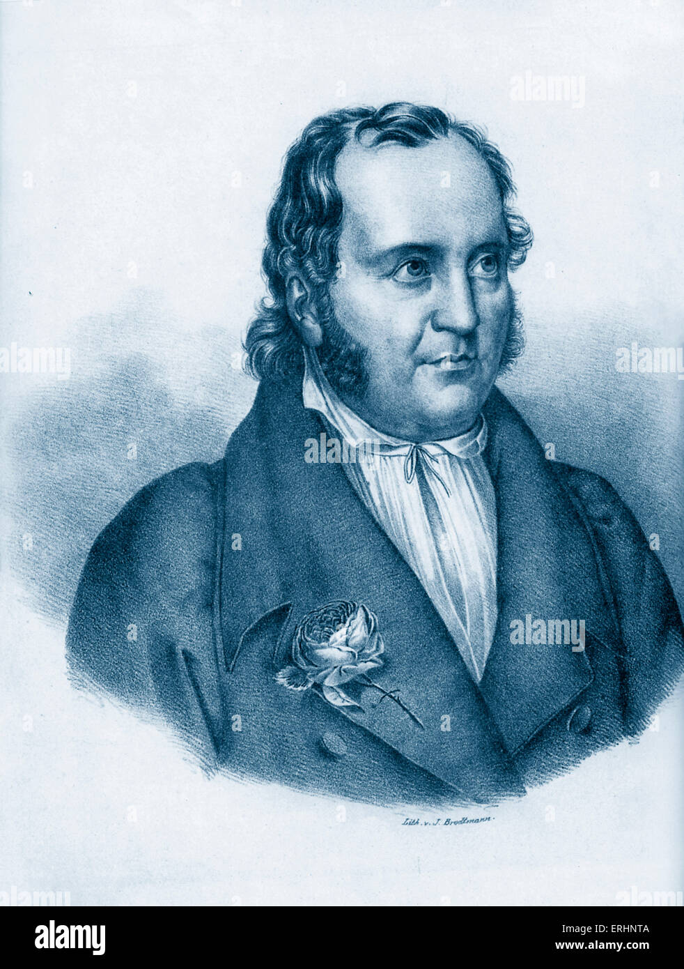 Johann Paul Friedrich Richter or Jean Paul Born Johann Paul Friedrich Richter. German writer.  21 March 1763 – 14 November 1825 Stock Photo