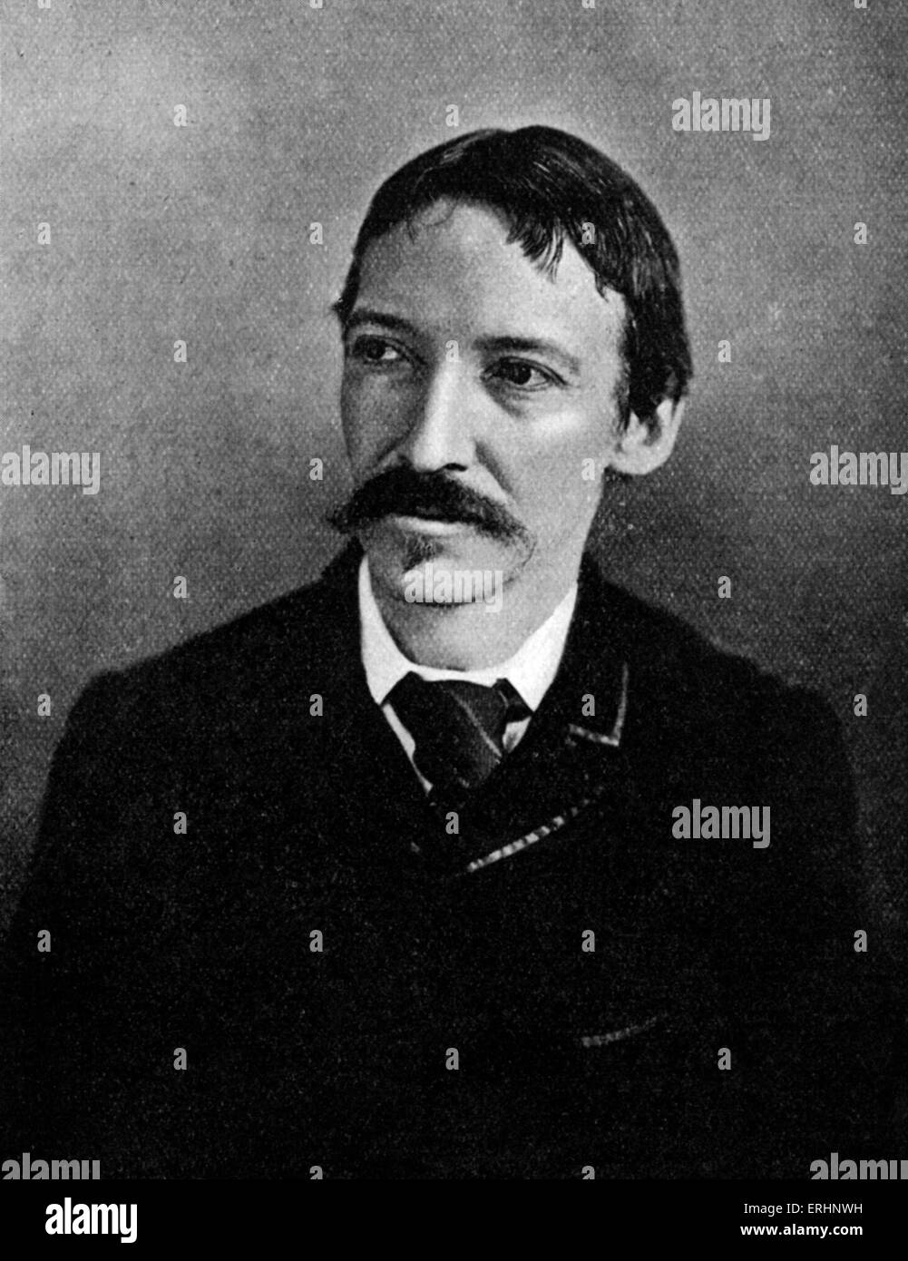 Robert Louis Stevenson - Scottish writer: 13 November 1850 - 3 December 1894. Stock Photo