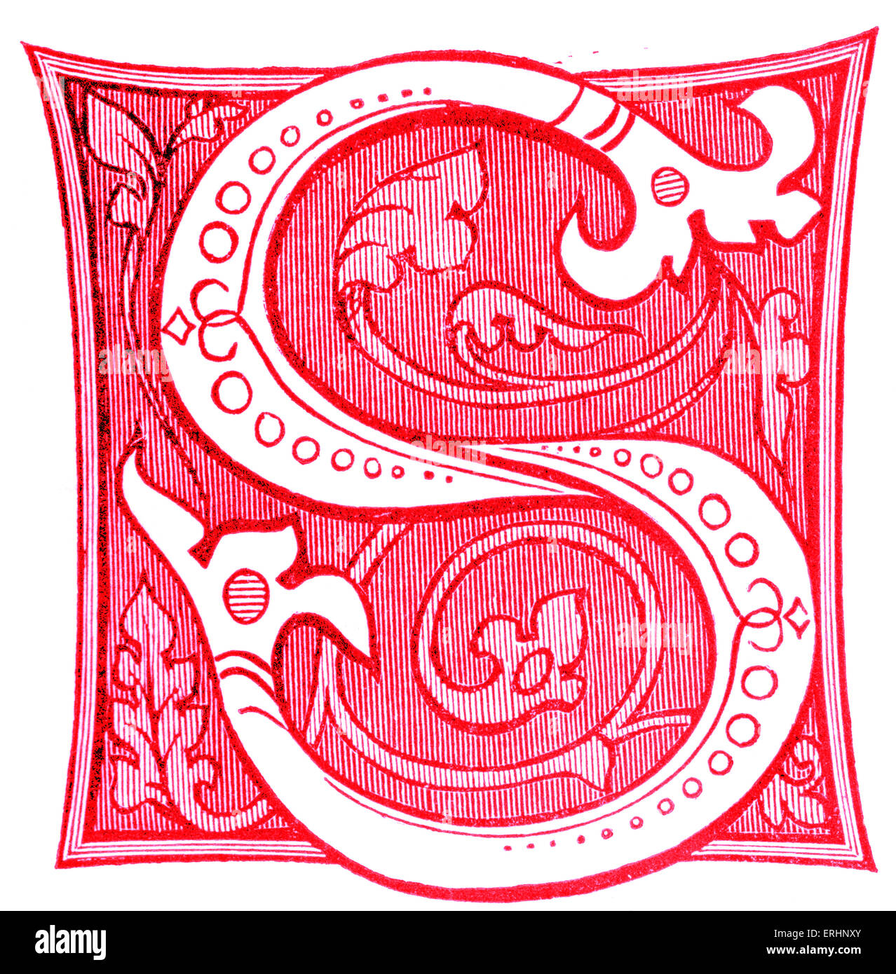Illuminated letter 'S' Stock Photo - Alamy