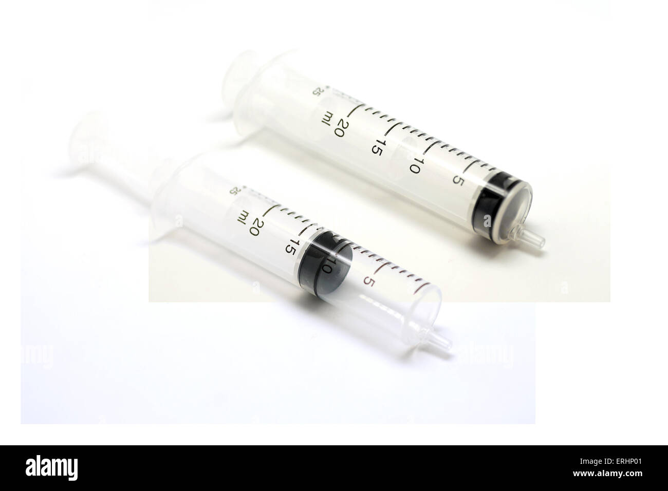 medical tool syringe isolated on white background Stock Photo Alamy