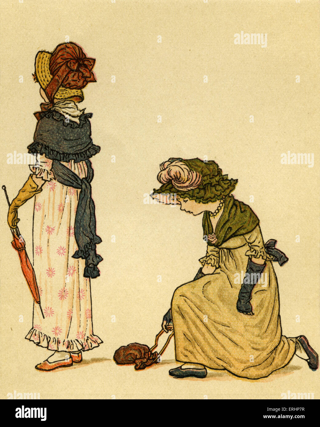 Lucy Locket, lost her pocket, illustrated by Kate Greenaway. English