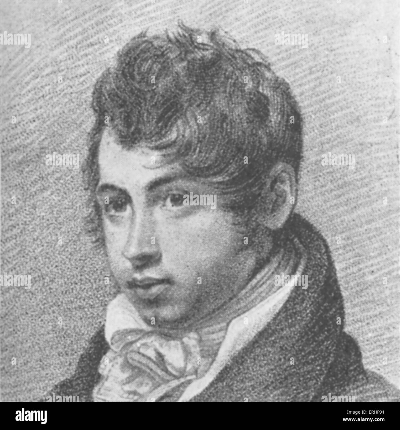 Leigh Hunt - English poet and drama critic. 19 October 1784 - 28 August 1859. Stock Photo