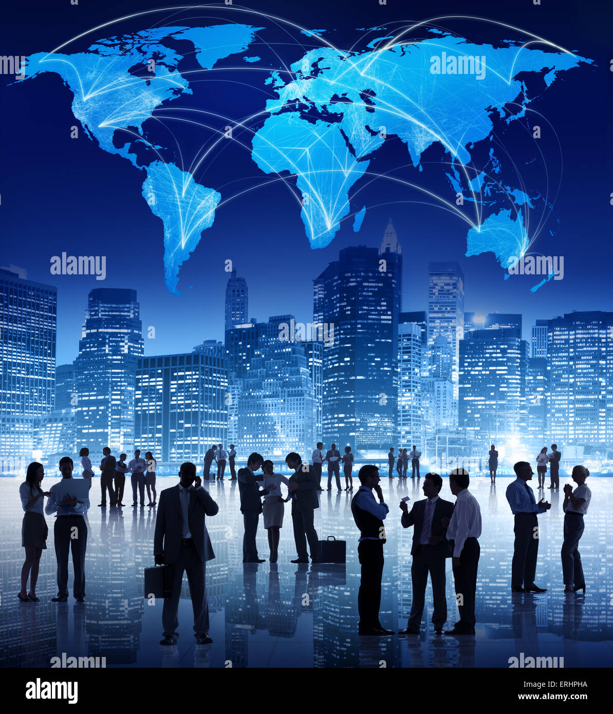 Global Business Meeting Stock Photo