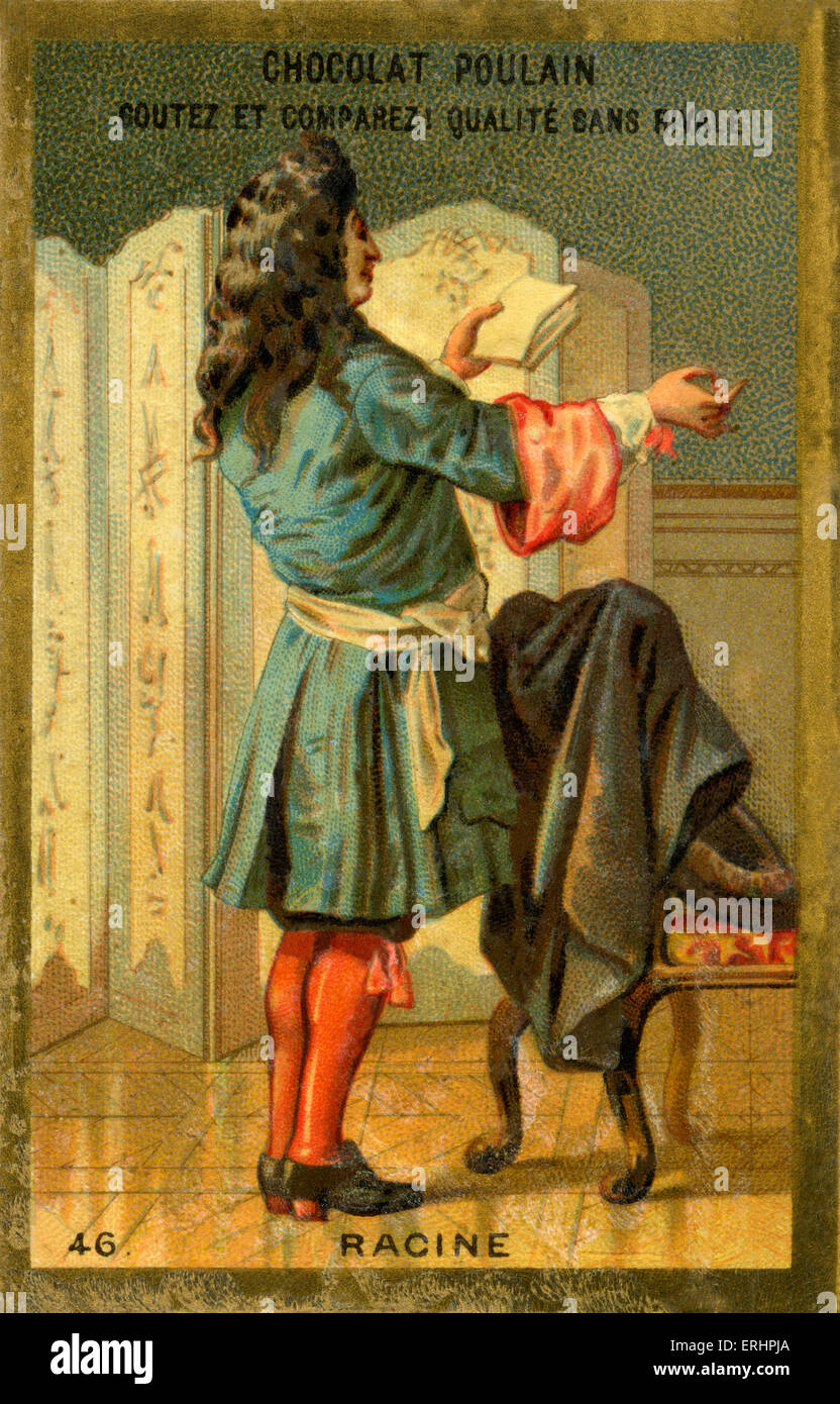 Jean Racine - French dramatist: 22 December 1639 – 21 April 1699. Card ...