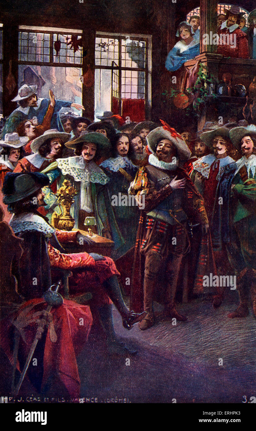 Savinien Cyrano de Bergerac - scene from play about the French dramatist: 6 March 1619 - 28 July 1655. Stock Photo