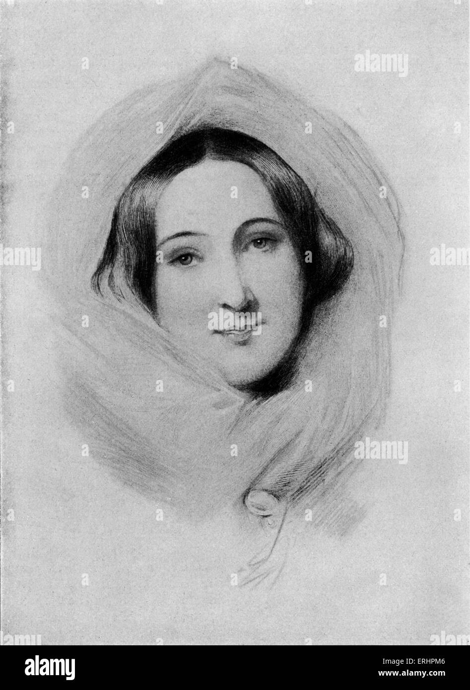 Rosina Doyle Bulwer Lytton - (Lady Lytton). Novelist, essayist and letter writer: 4 November 1802 - 12 March 1882. Stock Photo