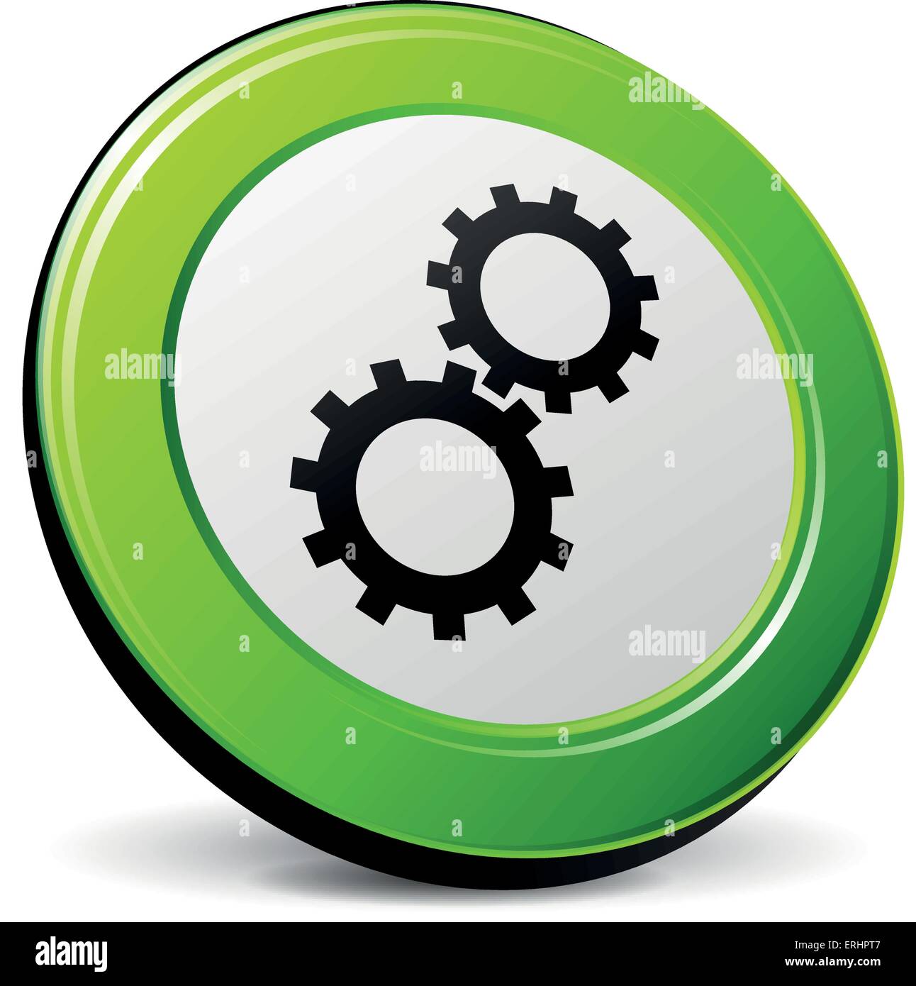 Gear icon vector vectors hi-res stock photography and images - Alamy