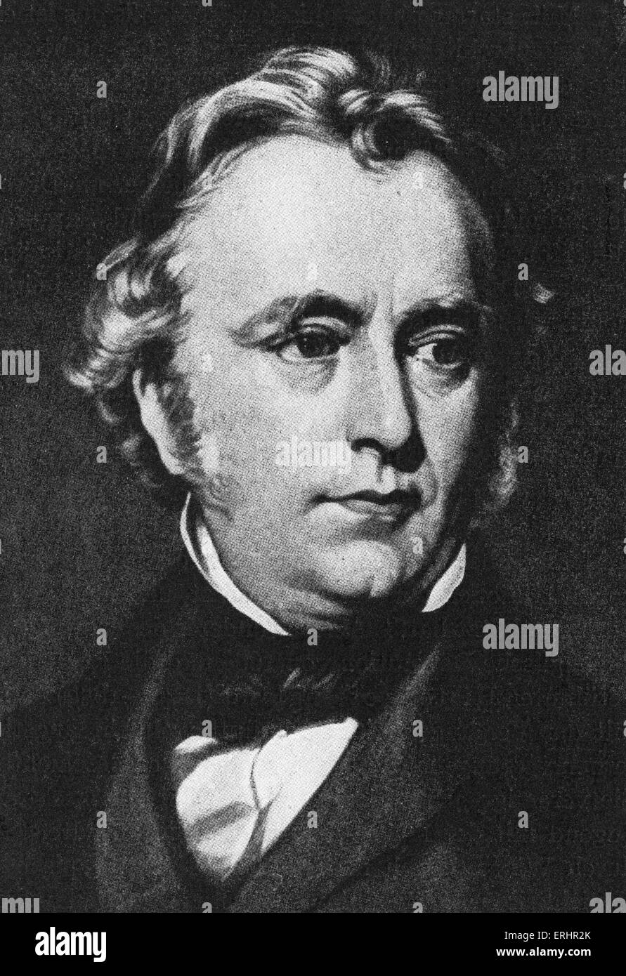 Thomas Babington Macaulay (Lord) - English writer, historian and politician: 25 October 1800 – 28 December 1859. After a Stock Photo