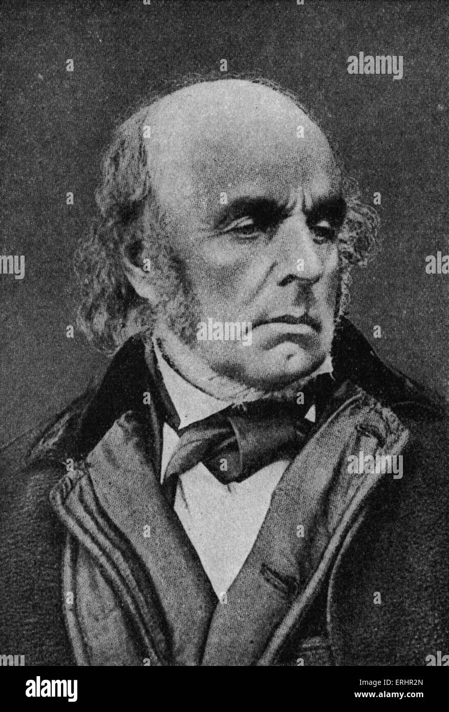 Edward Fitz Gerald -  photograph portrait of English writer (Rubbiat of Omar Khayyam): 31 March 1809 – 14 June 1883. Stock Photo