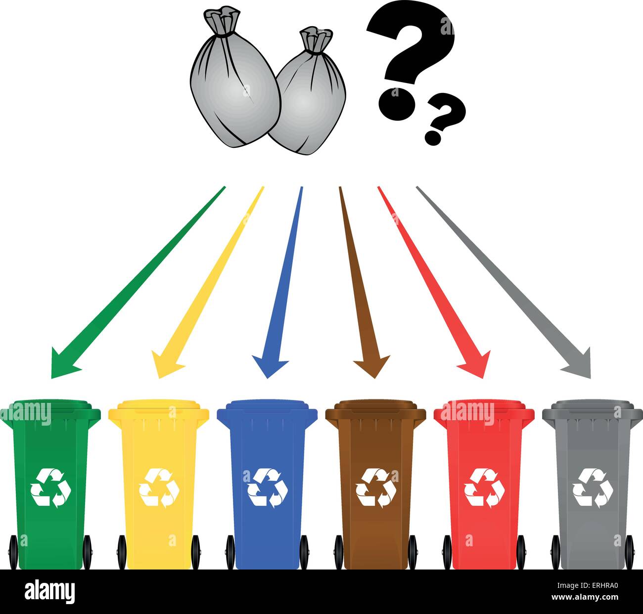 Recycle bins Stock Vector Images Alamy