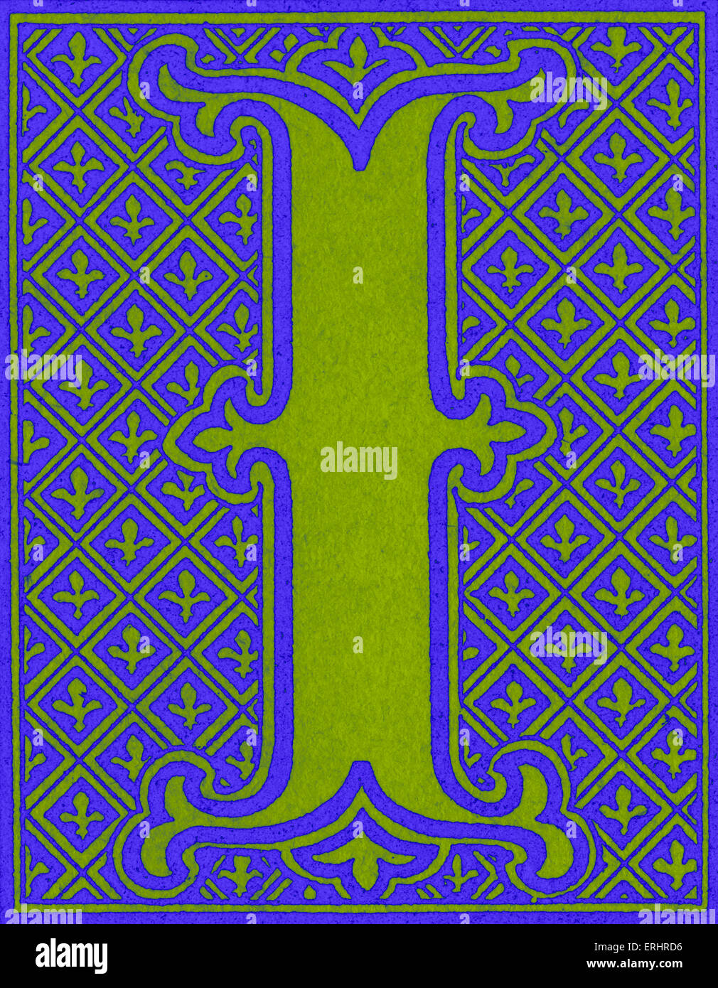 Illuminated letter 'I ' Stock Photo - Alamy