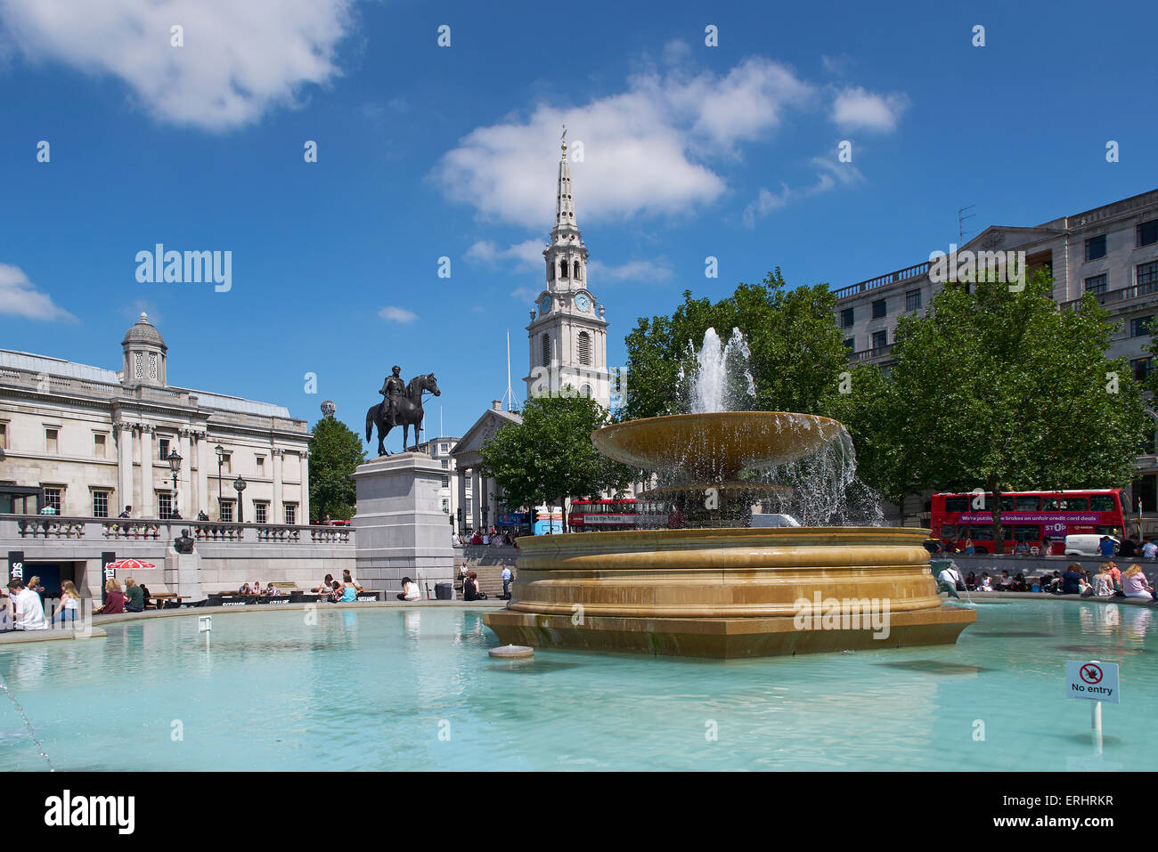 Trafalgar square London Stock Photo - Alamy