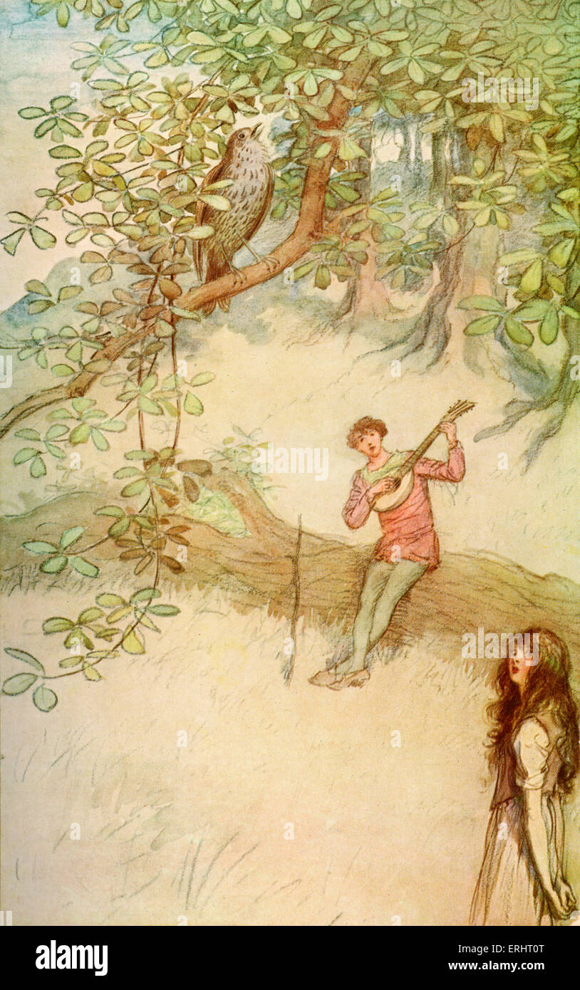 'As you Like It' comedy by William Shakespeare. Illustrated by