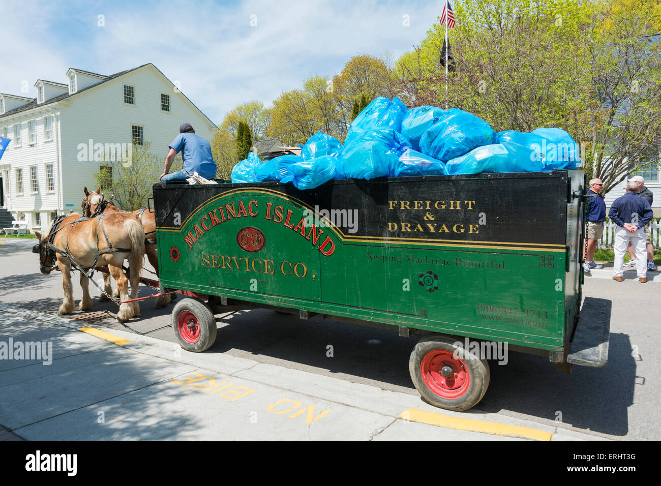 Horse drawn freight wagon hi-res stock photography and images - Alamy