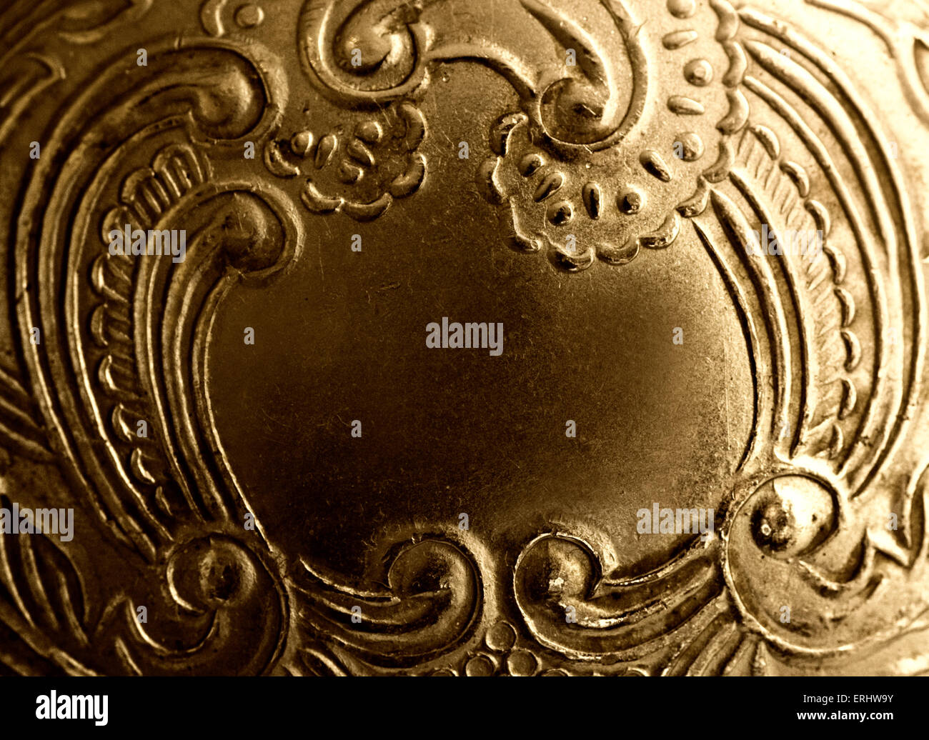 Vintage antique metal frame Stock Photo Alamy