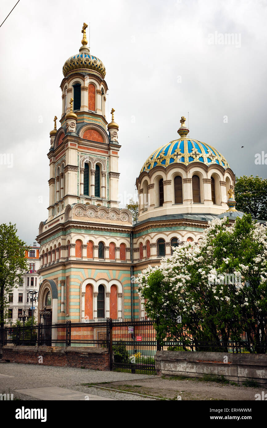 Cathedral of Alexander Nevsky in City of Lodz, Poland Stock Photo