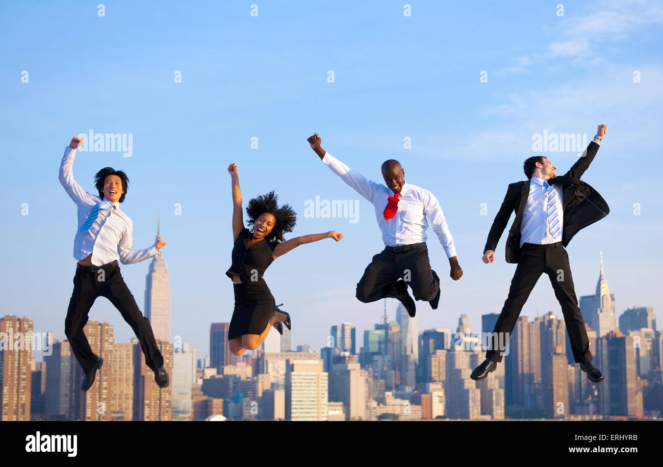 前向きに頑張っている人々