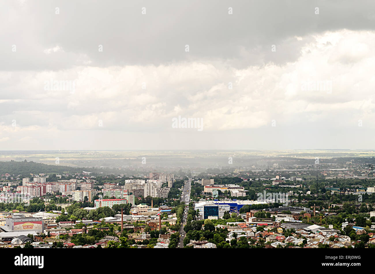 landscape of the city of Lvov Stock Photo