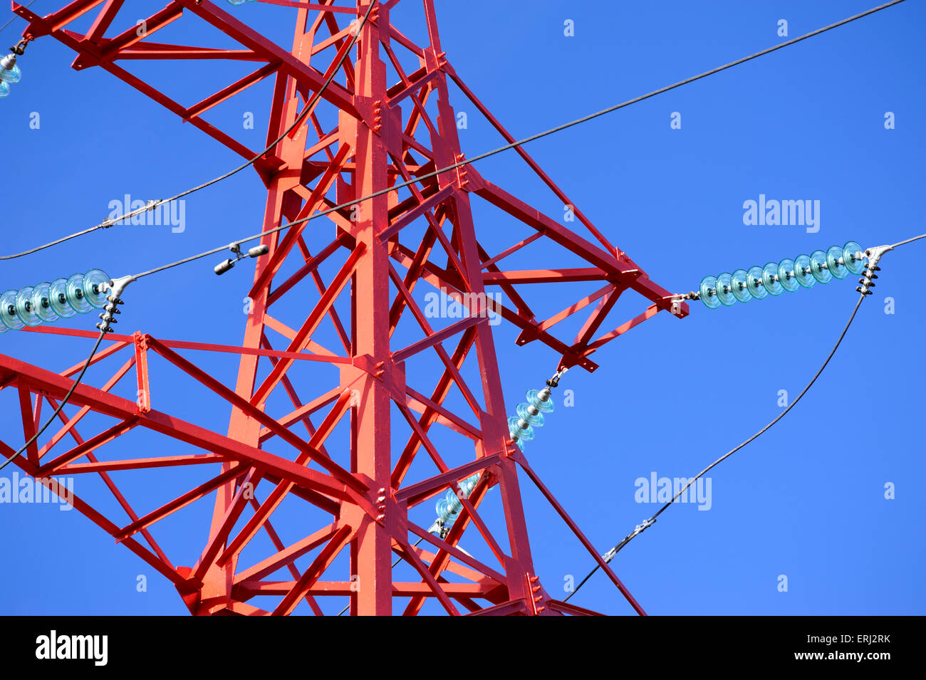 high voltage power lines Stock Photo Alamy
