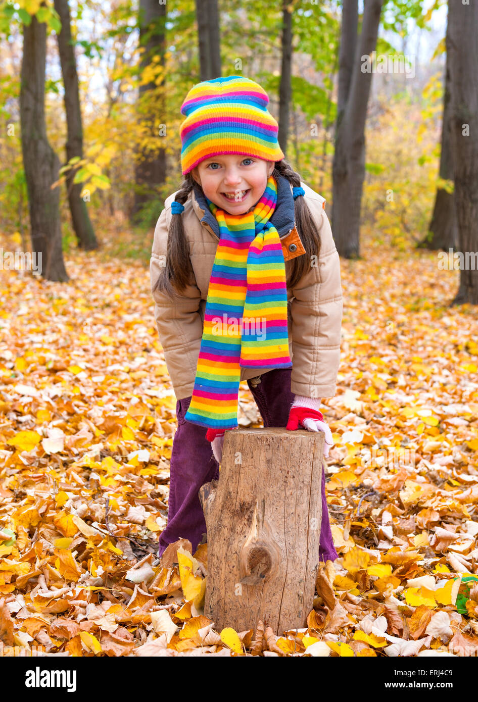 girl in autumn park Stock Photo - Alamy