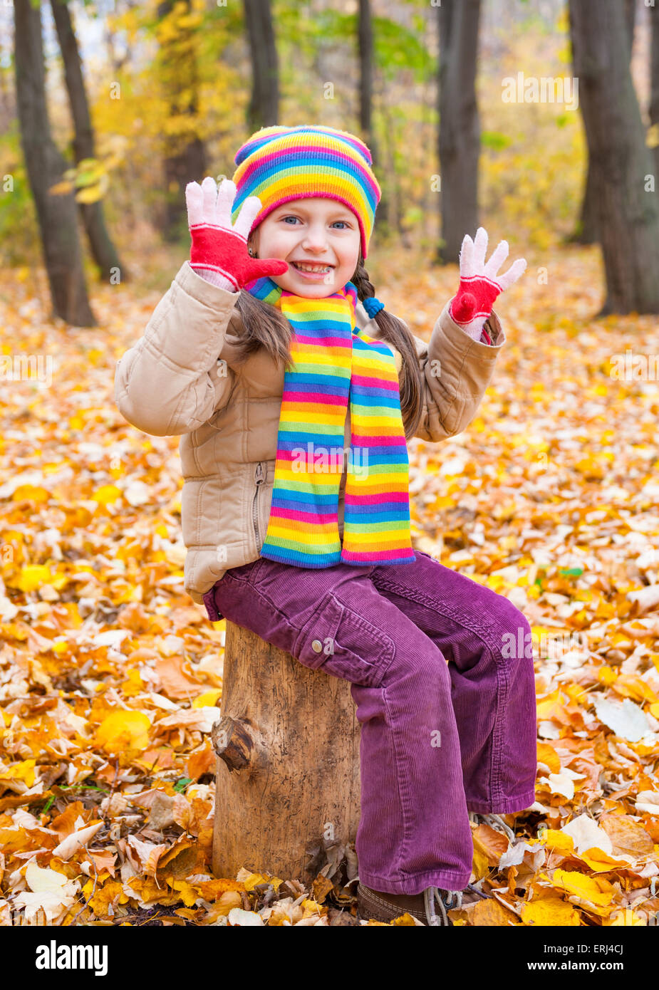 girl in autumn park Stock Photo - Alamy